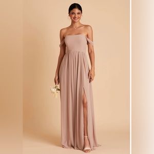 Birdy Grey XS Taupe August convertible bridesmaid & prom dress with pockets!